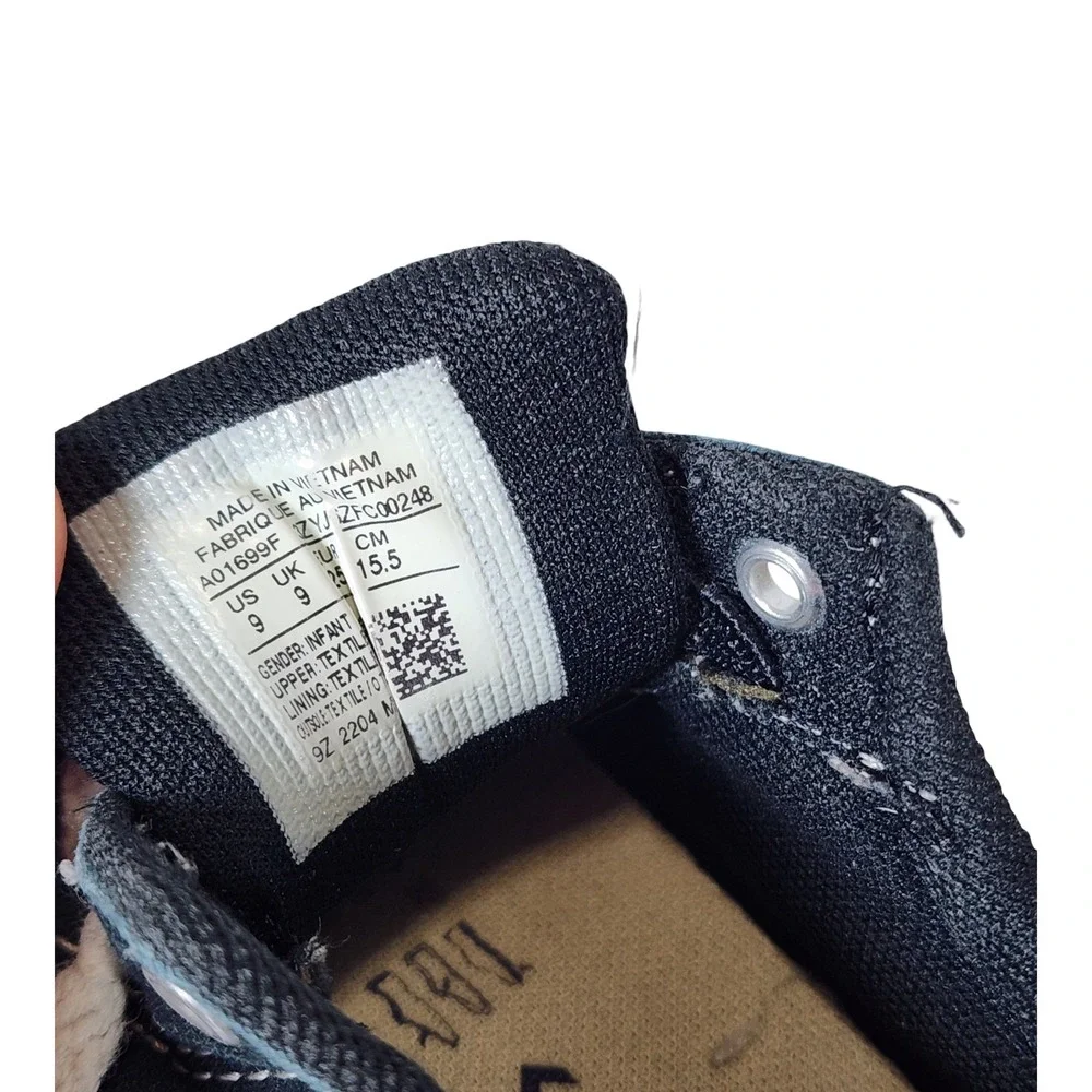 Converse Chuck Taylor All Star Low Top Navy Blue Infant Toddler Shoes Size 9 US